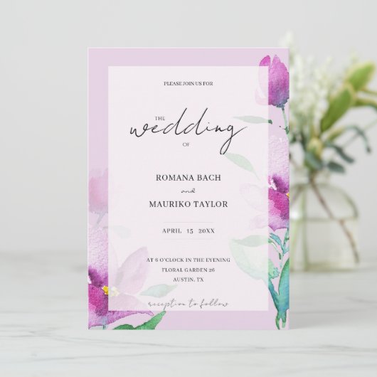 Eenvoudigheid van de kunstbloemen van de gewelddad kaart (Staand voorkant)