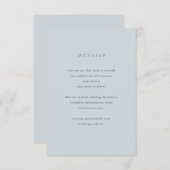 Eenvoudigheid van eucalyptus | Details van de brui Informatiekaartje (Voorkant / Achterkant)