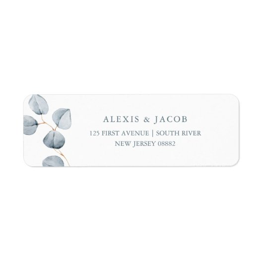 Eenvoudigheid van eucalyptus etiket (Voorkant)