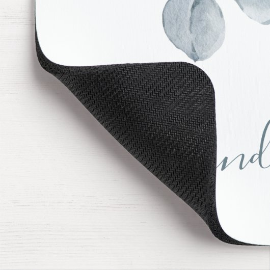 Eenvoudigheid van eucalyptus muismat (Hoek)