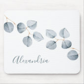 Eenvoudigheid van eucalyptus muismat (Voorkant)