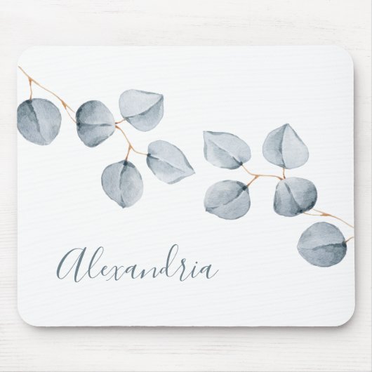 Eenvoudigheid van eucalyptus muismat (Voorkant)