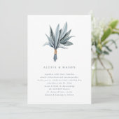 Eenvoudigheid van eucalyptus | Uitnodiging tot wed (Staand voorkant)
