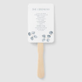 Eenvoudigheid van eucalyptus | Welkom bruiloft Handwaaier (Achterkant)