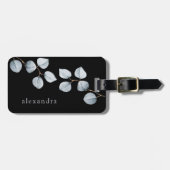 Eenvoudigheid van eucalyptus | Zachte blauwe grijs Bagagelabel (Voorkant horizontaal)