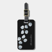 Eenvoudigheid van eucalyptus | Zachte blauwe grijs Bagagelabel (Voorkant verticaal)