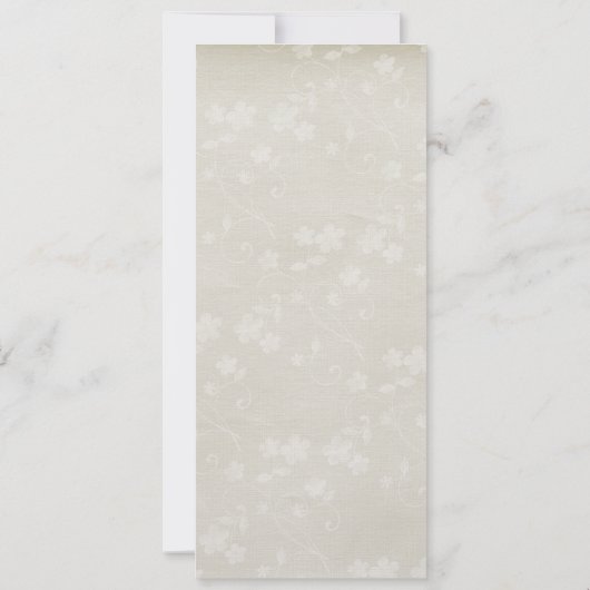 Eenvoudigheids-Bridal-partijprogramma Kaart (Achterkant)