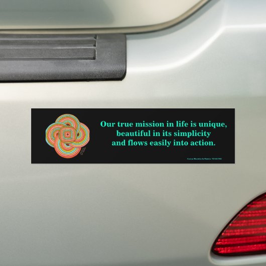 "Eenvoudigheids" Bumpersticker (Op auto)