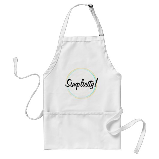 Eenvoudigheids Concentric Circles Apron Standaard Schort (Voorkant)