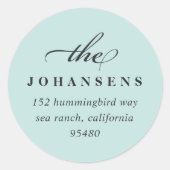 Eenvoudigheids de Sticker van het Adres van de Ter (Voorkant)