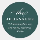 Eenvoudigheids de Sticker van het Adres van de Ter (Voorkant)