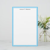 Eenvoudigheids DIY Lijst White Personalized Sky Bl Briefpapier (Staand voorkant)