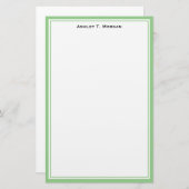 Eenvoudigheids DIY Lijst Wit Gepersonaliseerd Groe Briefpapier (Voorkant / Achterkant)