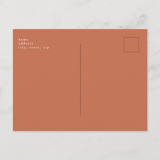 Eenvoudigheidsperiode voor het transport van Terra Briefkaart (Achterkant)