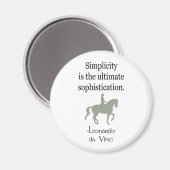 Eenvoudigheidsprijs met Dressage-paard Magneet (Voorkant / Achterkant)