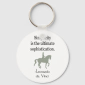 Eenvoudigheidsprijs met Dressage-paard Sleutelhanger (Voorkant)