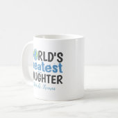 Eenvoudigste dochters minimalistisch ter wereld koffiemok (Voorkant links)