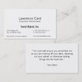 Eenvoudigste Sans Gothic Sjabloon Visitekaartje (Voorkant / Achterkant)