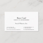 Eenvoudigste Serif American Garamond Gothic Sjablo Visitekaartje (Voorkant)