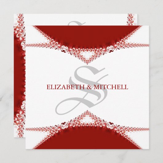 Eenvoudigweg uitnodiging voor een rondhuwelijk in  (Voorkant / Achterkant)