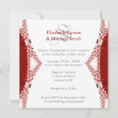 Eenvoudigweg uitnodiging voor een rondhuwelijk in (Achterkant)