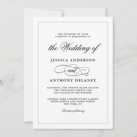 Eenvoudigweg uitnodiging voor een wedstrijd tussen (Voorkant)