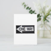 Eenwegteken Briefkaart (Staand voorkant)