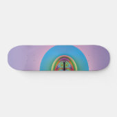 Eenzaam Blauw Skateboard (Horizontaal)