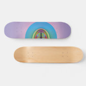 Eenzaam Blauw Skateboard (Horizontaal)