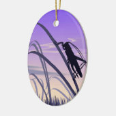 eenzaam cricket keramisch ornament (Links)