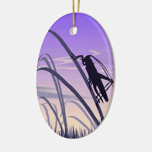 eenzaam cricket keramisch ornament (Links)