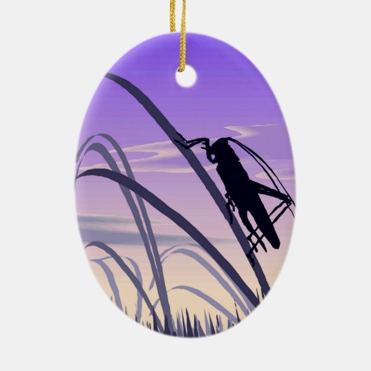 eenzaam cricket keramisch ornament (Achterkant)