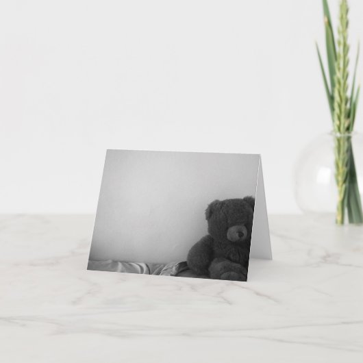 Eenzaam draag spatie notecard kaart (Voorkant)