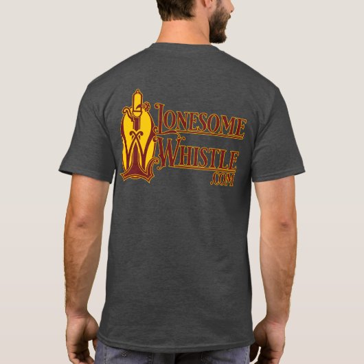 eenzaam fluitje t-shirt (Achterkant)