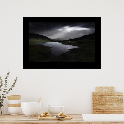 eenzaam huis poster (Keuken)