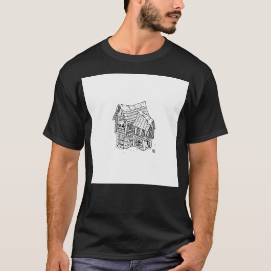 eenzaam huis t-shirt (Voorkant)