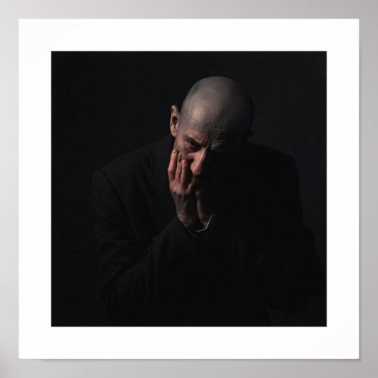 Eenzaam Man Poster (Voorkant)