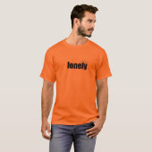 eenzaam / oranje met eenzaamheid t-shirt (Voorkant volledig)