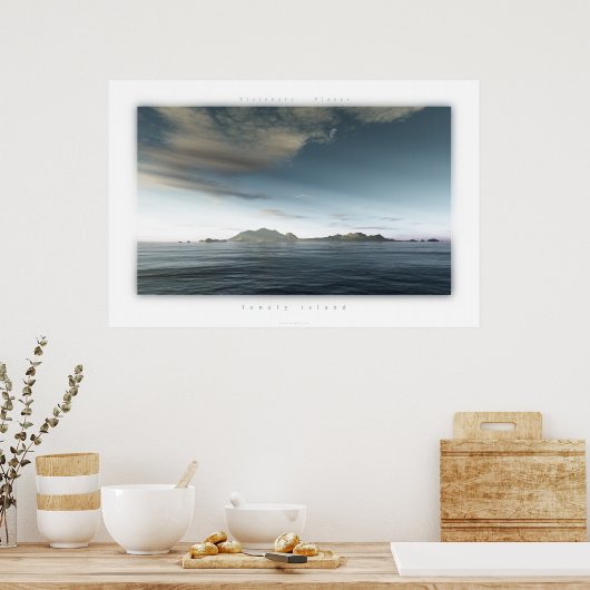 eenzaam poster (Keuken)