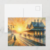 Eenzaam station briefkaart (Voorkant / Achterkant)