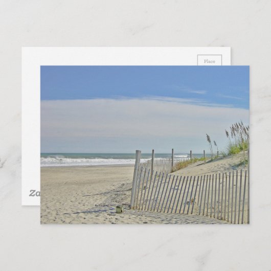 eenzaam strand briefkaart (Voorkant / Achterkant)