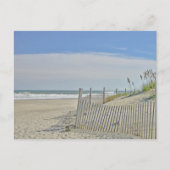 eenzaam strand briefkaart (Voorkant)