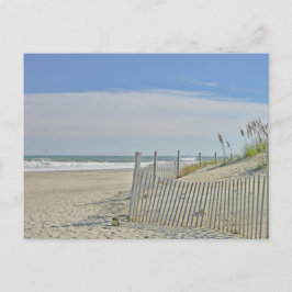 eenzaam strand briefkaart
