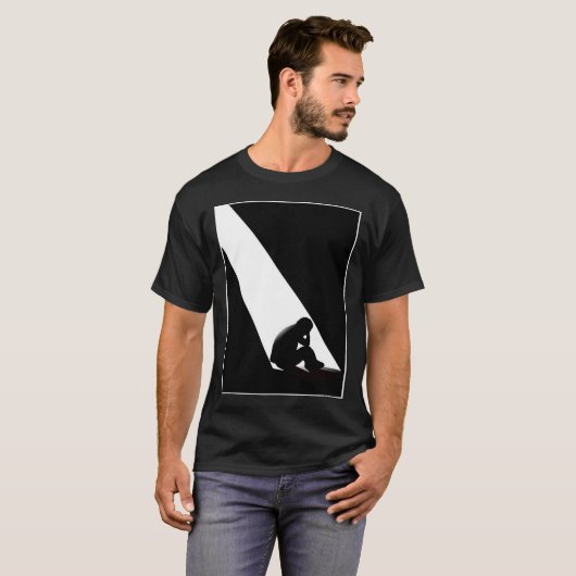 eenzaam t-shirt (Voorkant volledig)