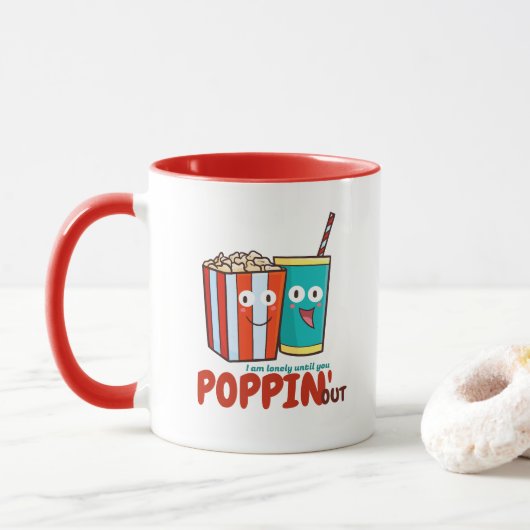  eenzaam tot je eruit springt mok (Met donut)