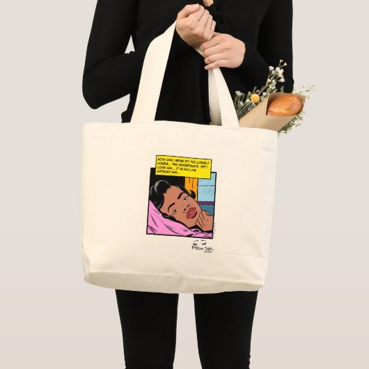 Eenzaam Uur Reflectie Valentijn Romantiek Grote Tote Bag (Voorkant (product))