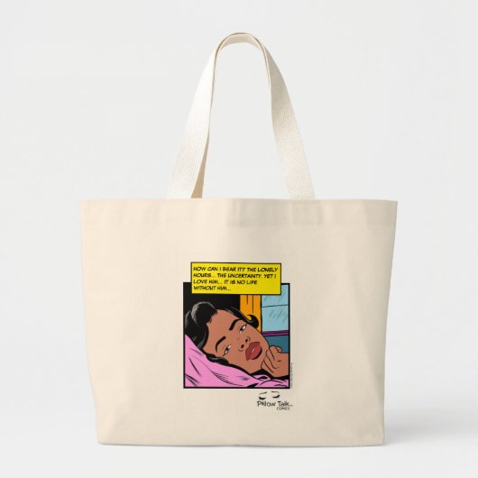 Eenzaam Uur Reflectie Valentijn Romantiek Grote Tote Bag (Voorkant)