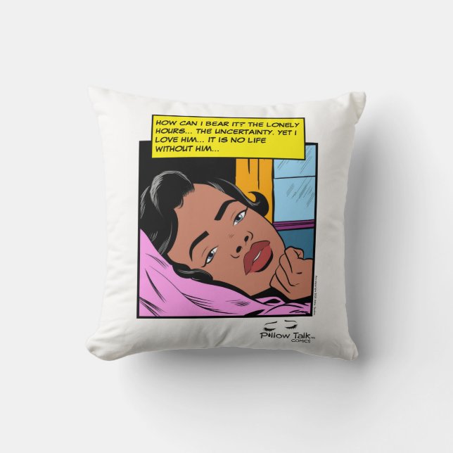 Eenzaam Uur Reflectie Valentijn Romantiek Kussen (Voorkant)