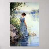 eenzaamheid aan het meer poster (Voorkant)