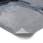 Eenzaamheid – Abstract figuur in stedelijke stilte Poster (Hoek)